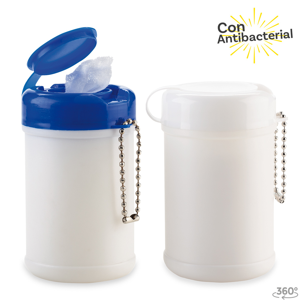 Mini Tarro Paños Humedos Antibacterial 30und