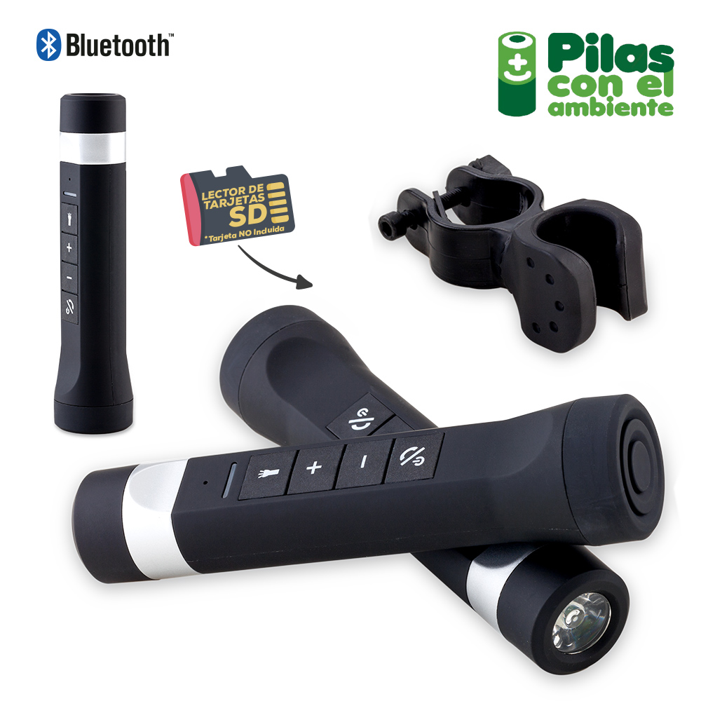 Speaker Bluetooth con Pila 2000mAh y Linterna TE-134
