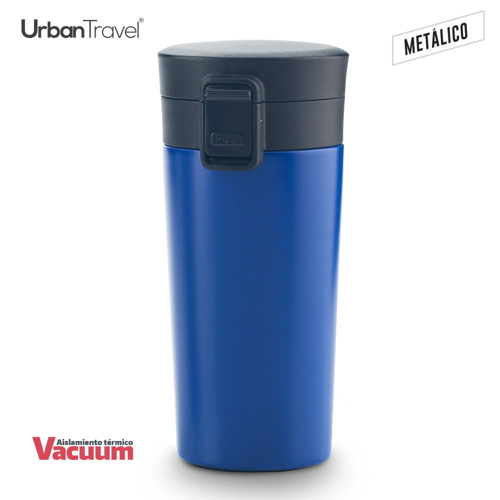 Mug Metálico Doble Pared Coffee Urban Travel 380ml - Imagen 2