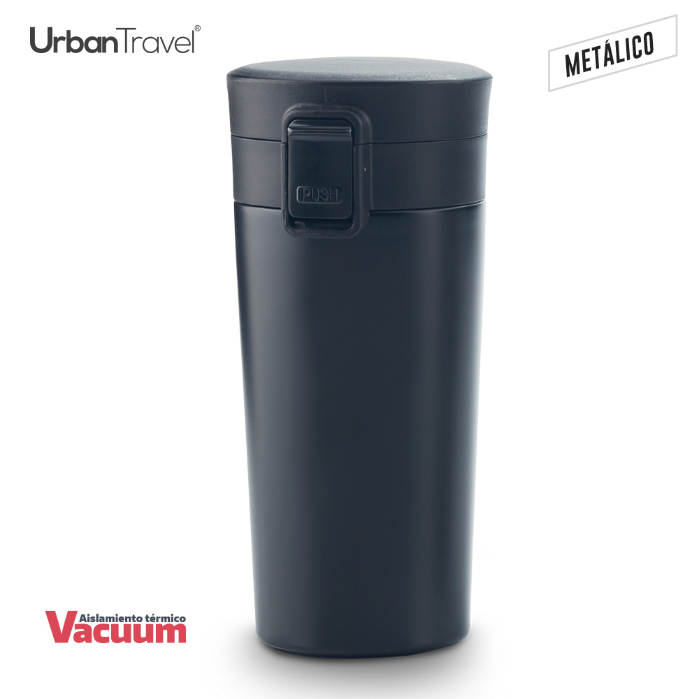 Mug Metálico Doble Pared Coffee Urban Travel 380ml - Imagen 3