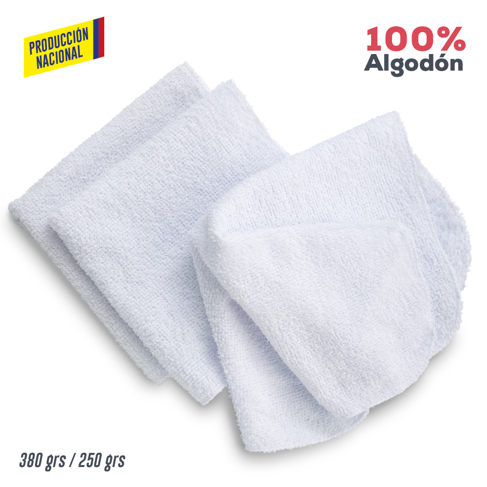 Toallas 100% algodón - Producción Nacional
