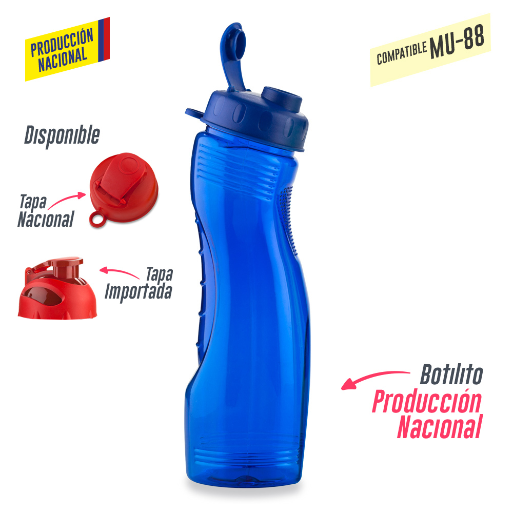 Botilito Saturno PVC 850ML (Tapa MU-35-Tapa-MU-89) - Imagen 3