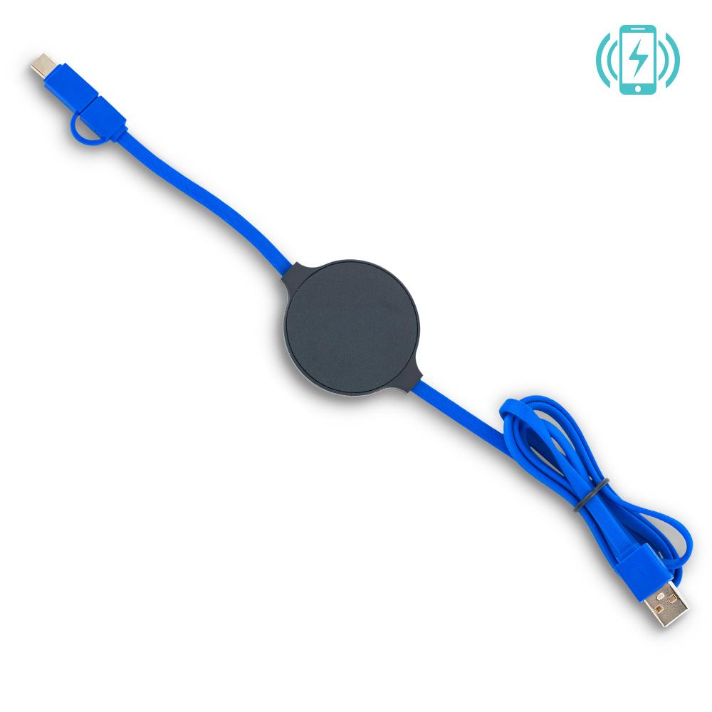 Cargador Inalambrico con Cable Multicargador - Imagen 2