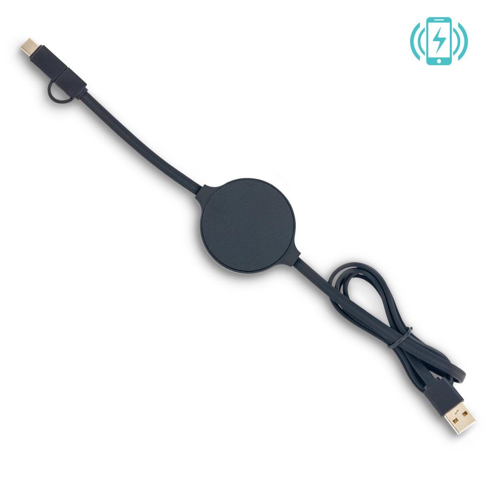 Cargador Inalambrico con Cable Multicargador - Imagen 3