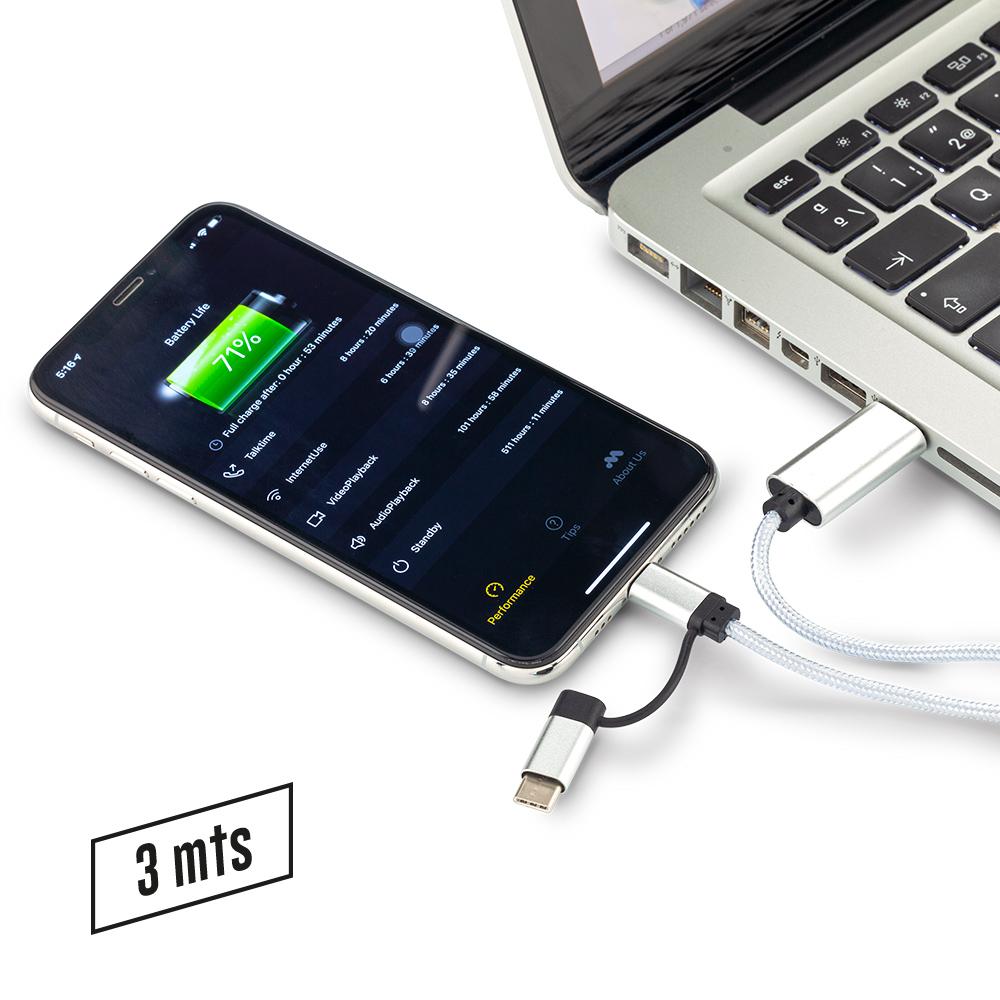 Cable Multicargador 3 Metros - Oferta TE-336 - Imagen 3