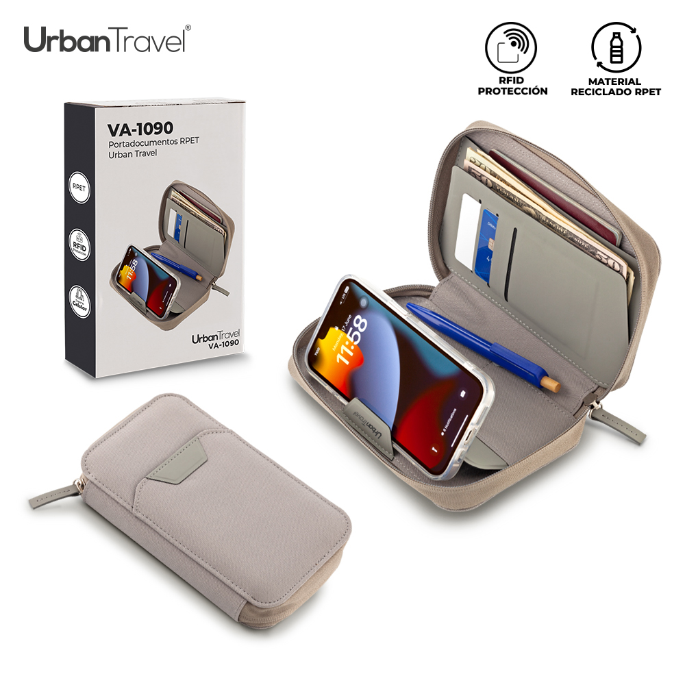Portadocumentos RPET Urban Travel